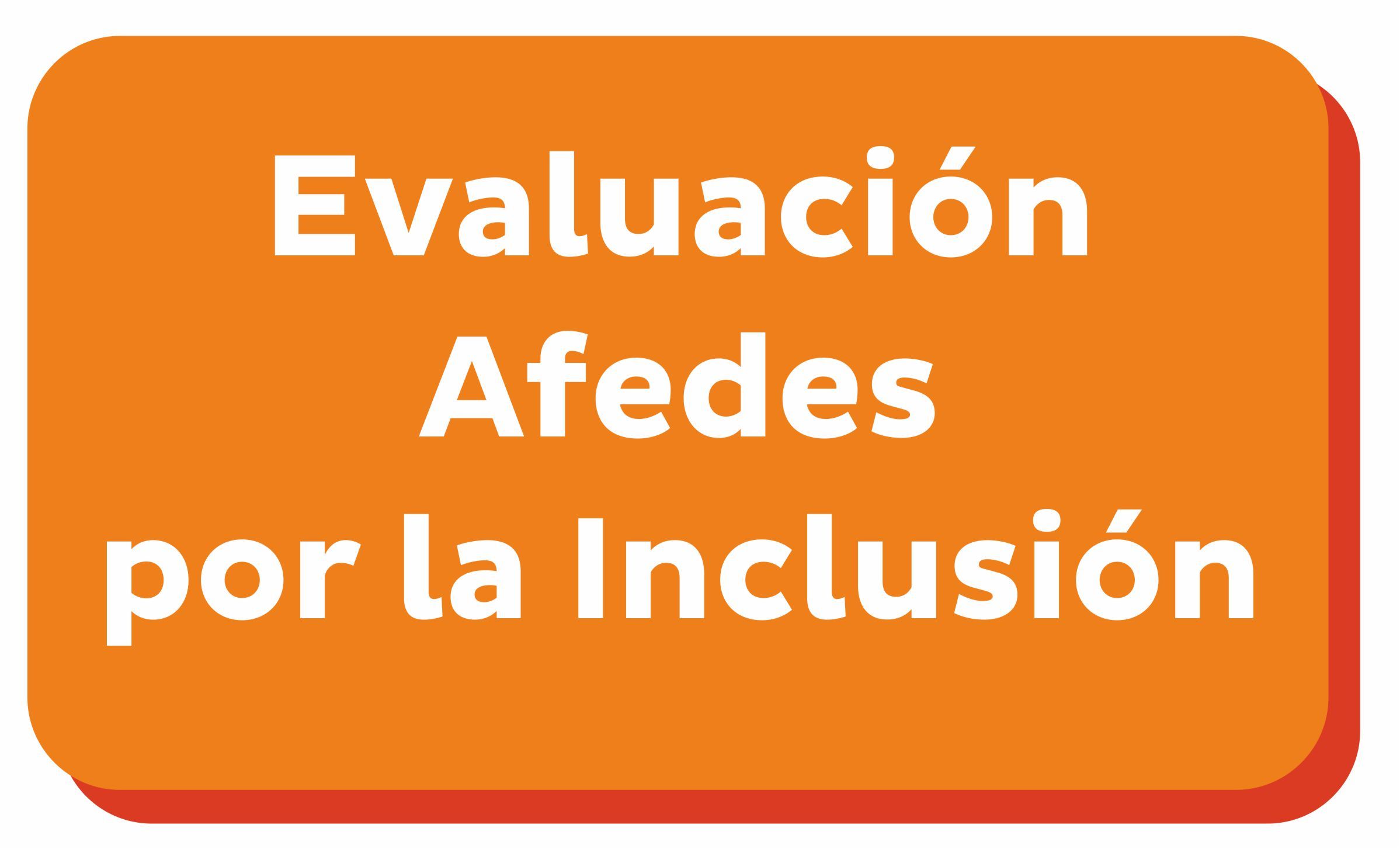 Evaluación Afedes por la Inclusión