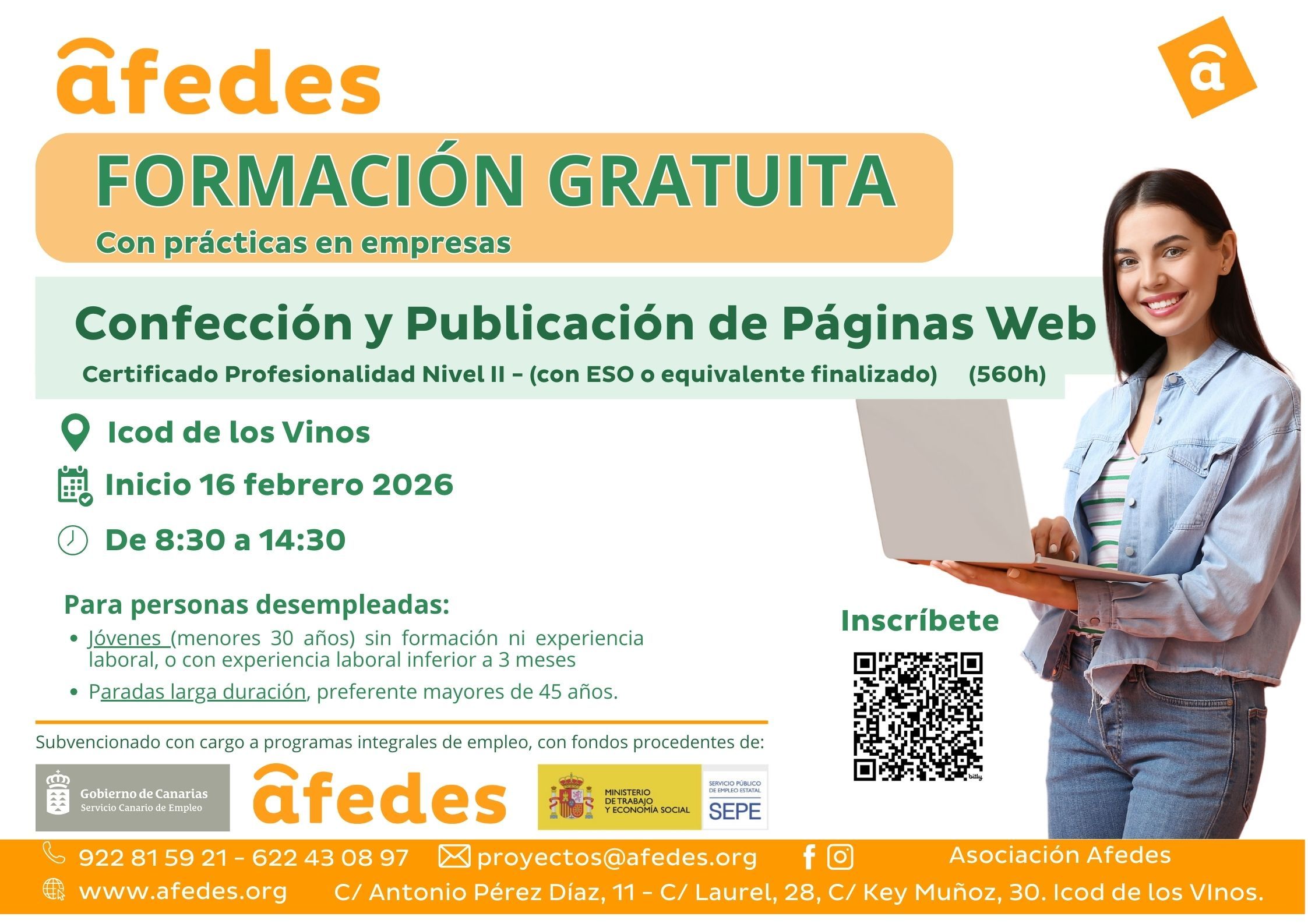 Confección y publicación de páginas web