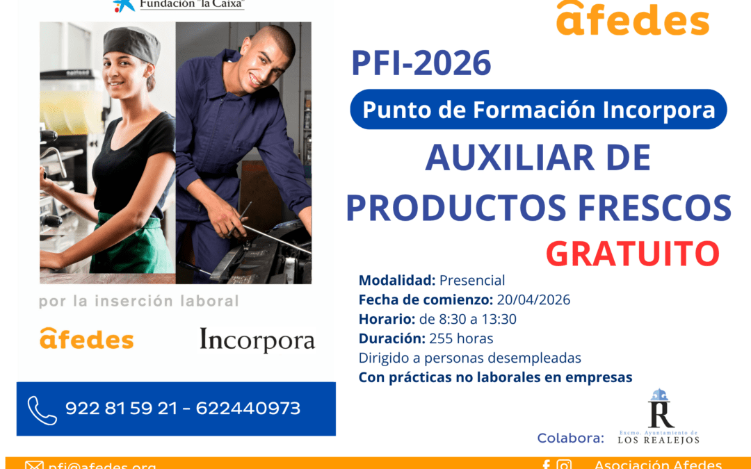 Punto Formativo Incorpora (PFI) 2026