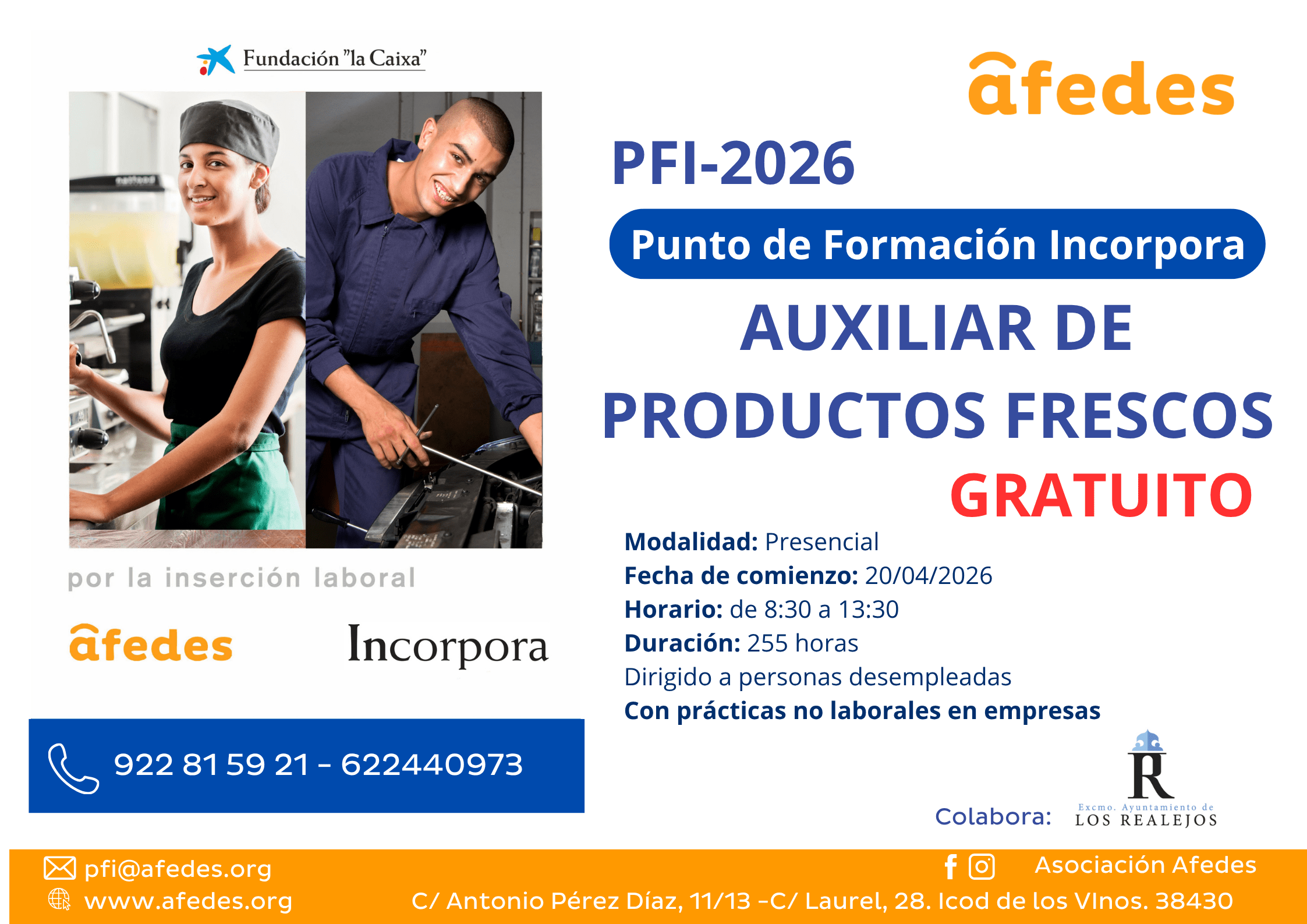 Punto Formativo Incorpora (PFI) 2026