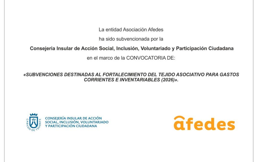Subvenciones destinadas al fortalecimiento del tejido asociativo para gastos corrientes e inventariables (2026)