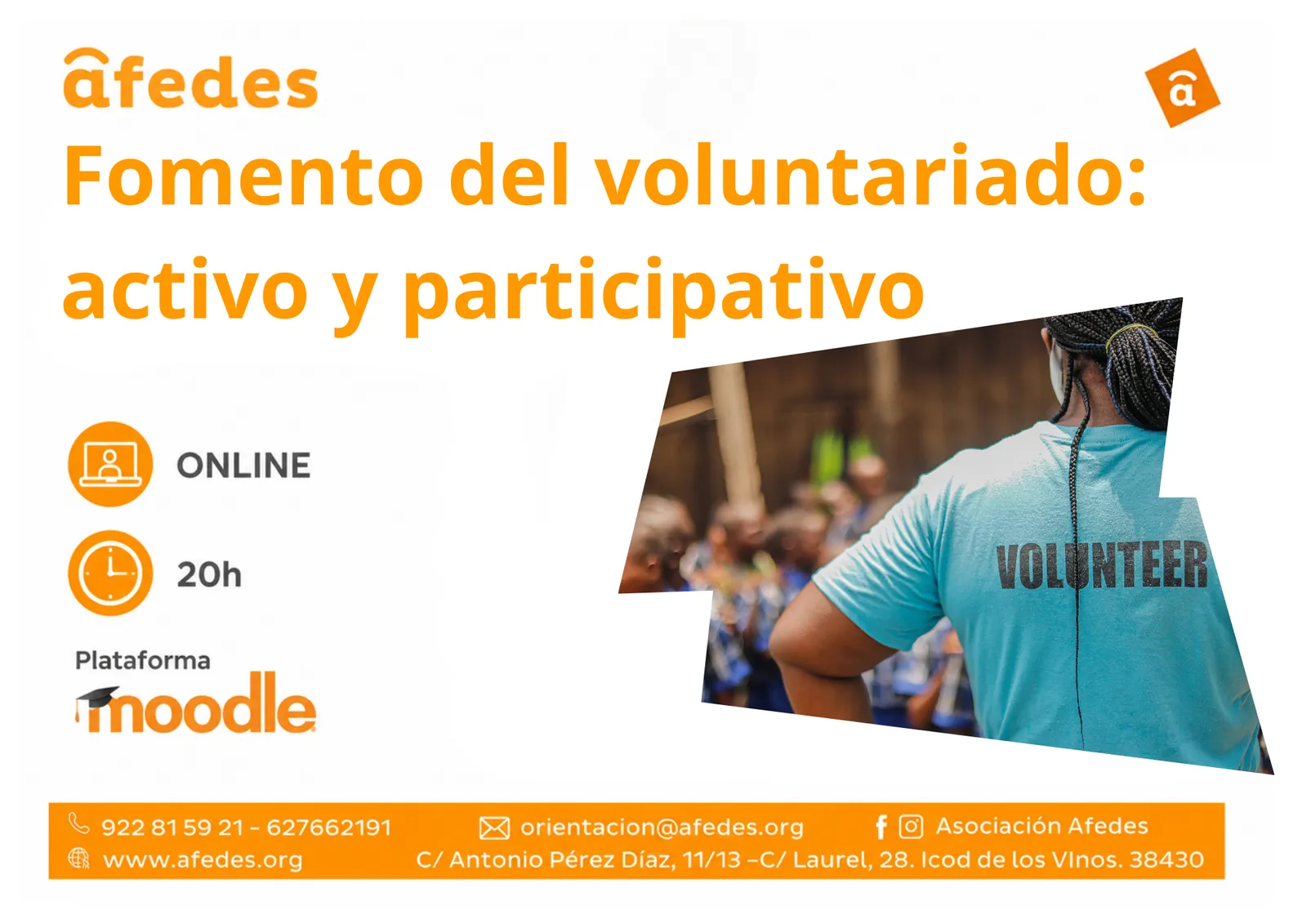 Fomento del voluntariado: activo y participativo